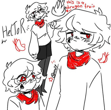 hector!! his mother died, so he is staying with his uncle